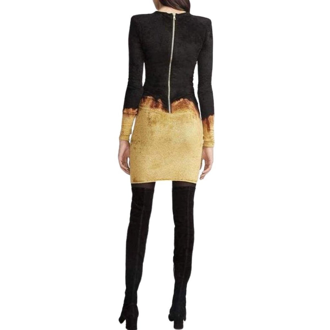 Black Velvet Fire Dress