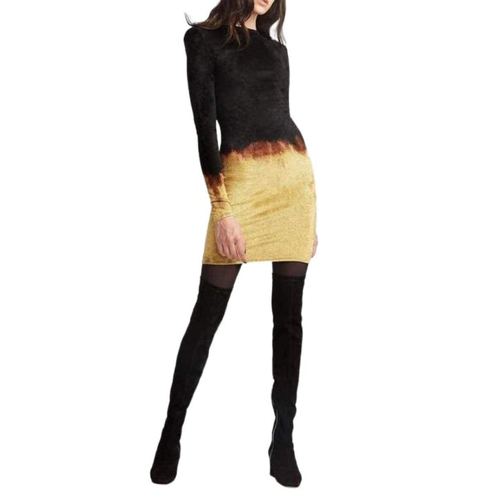 Black Velvet Fire Dress