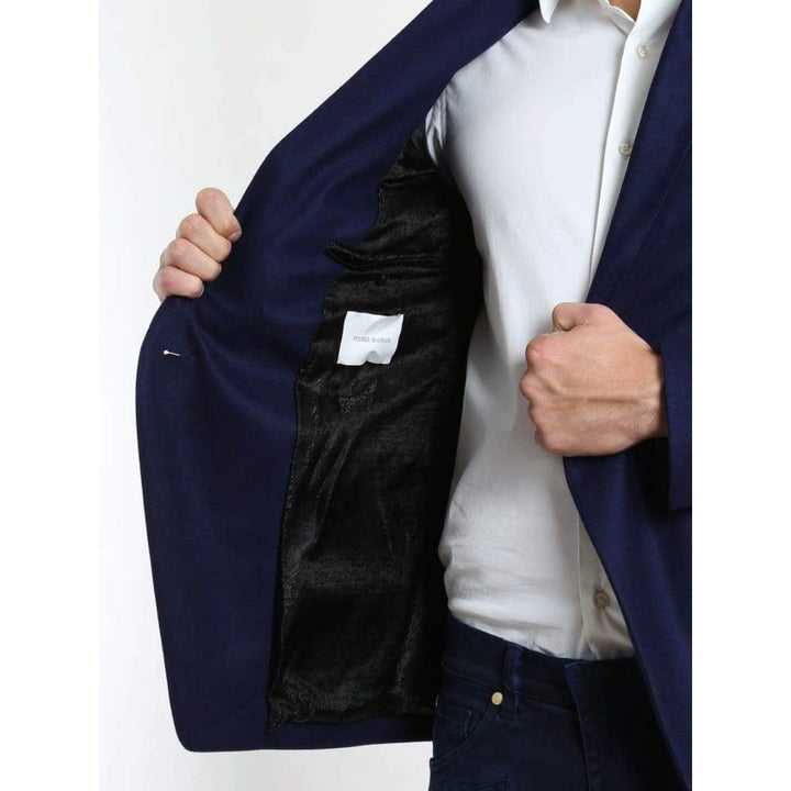 Blue Wool Blazer with Epaulettes