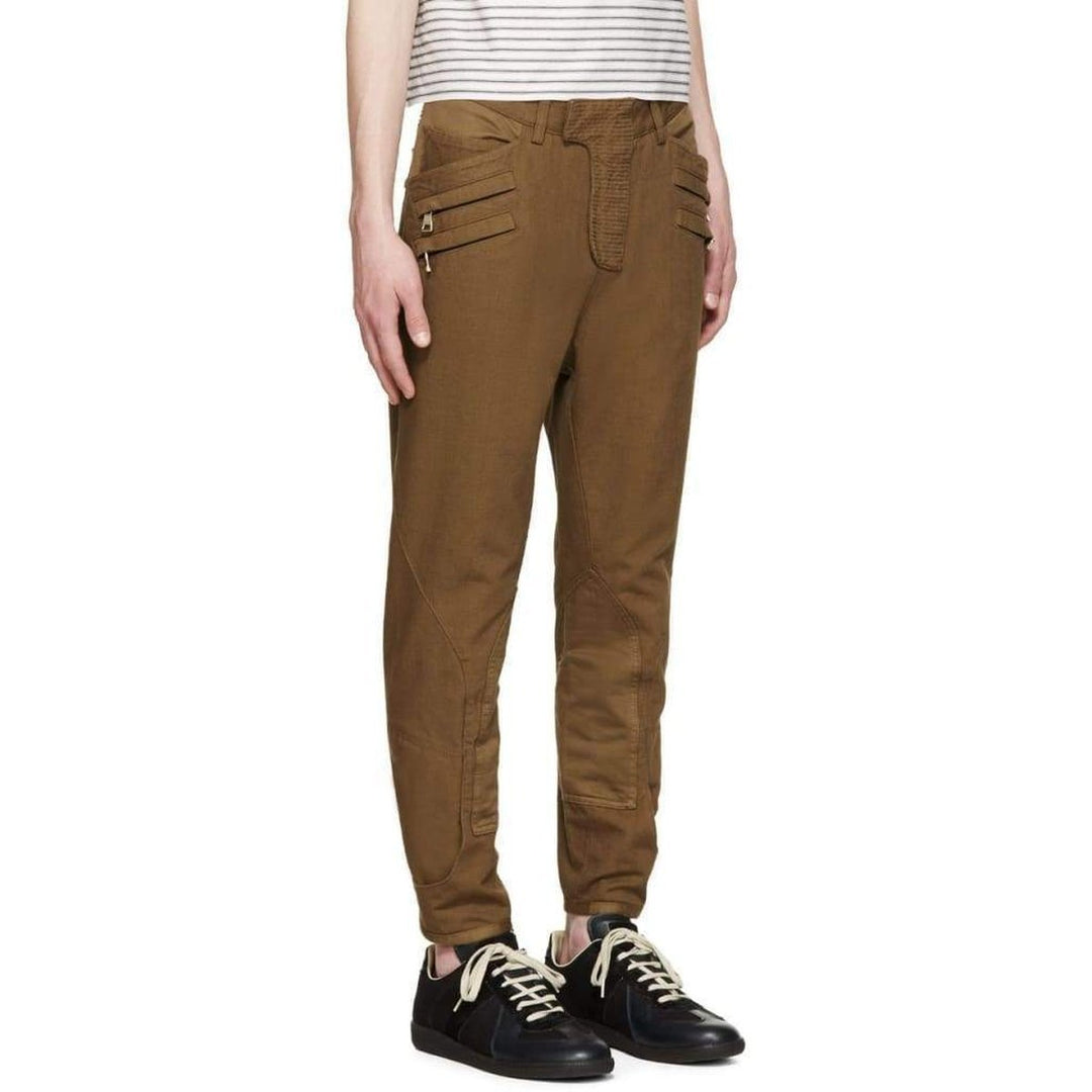 Brown Cropped Trousers