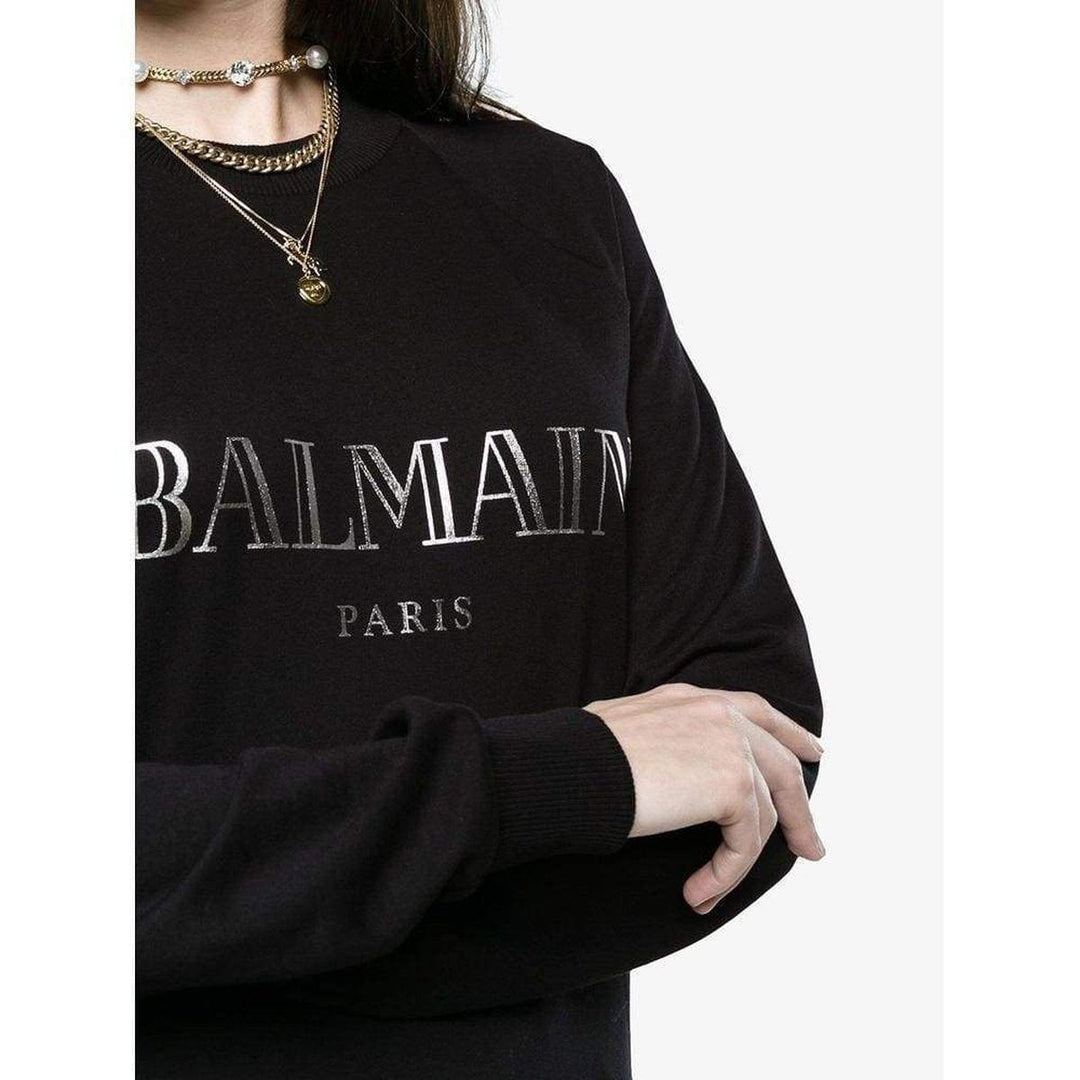Crewneck Silver Logo Sweater