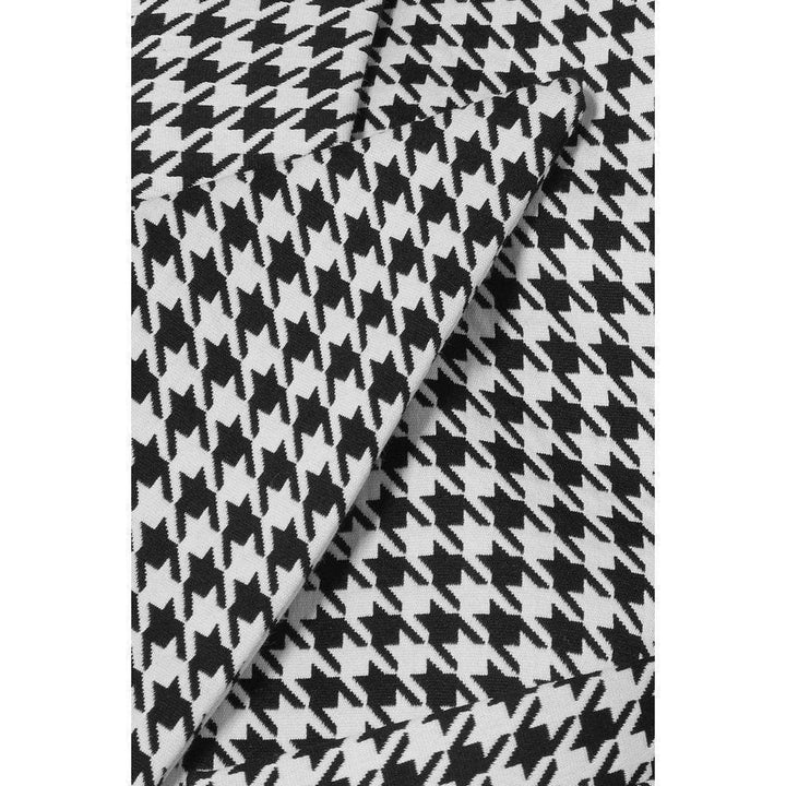 Double-breasted Houndstooth  Blazer