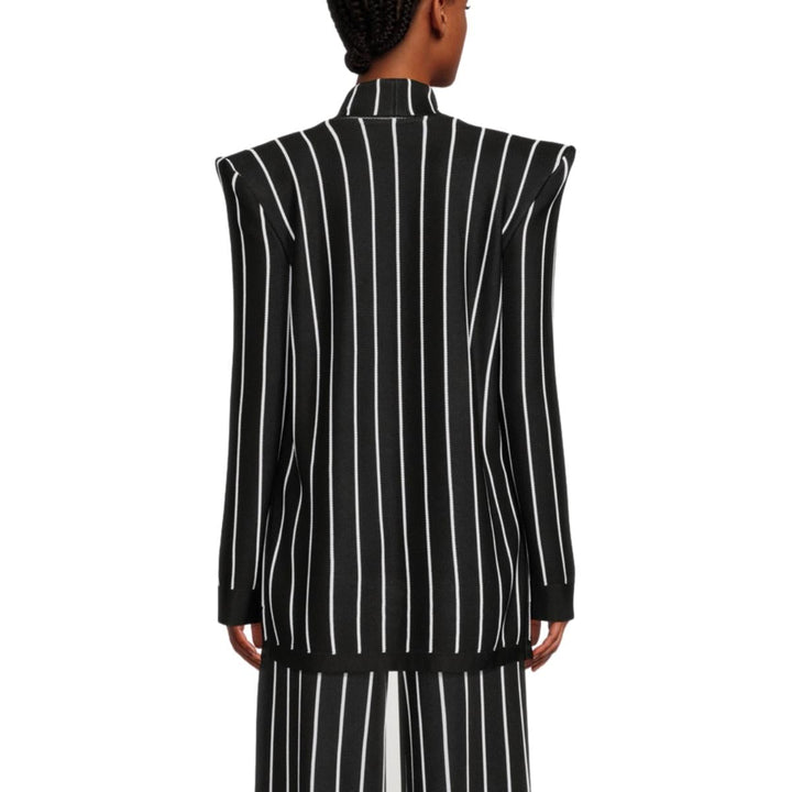 Double-Breasted Knit Blazer
