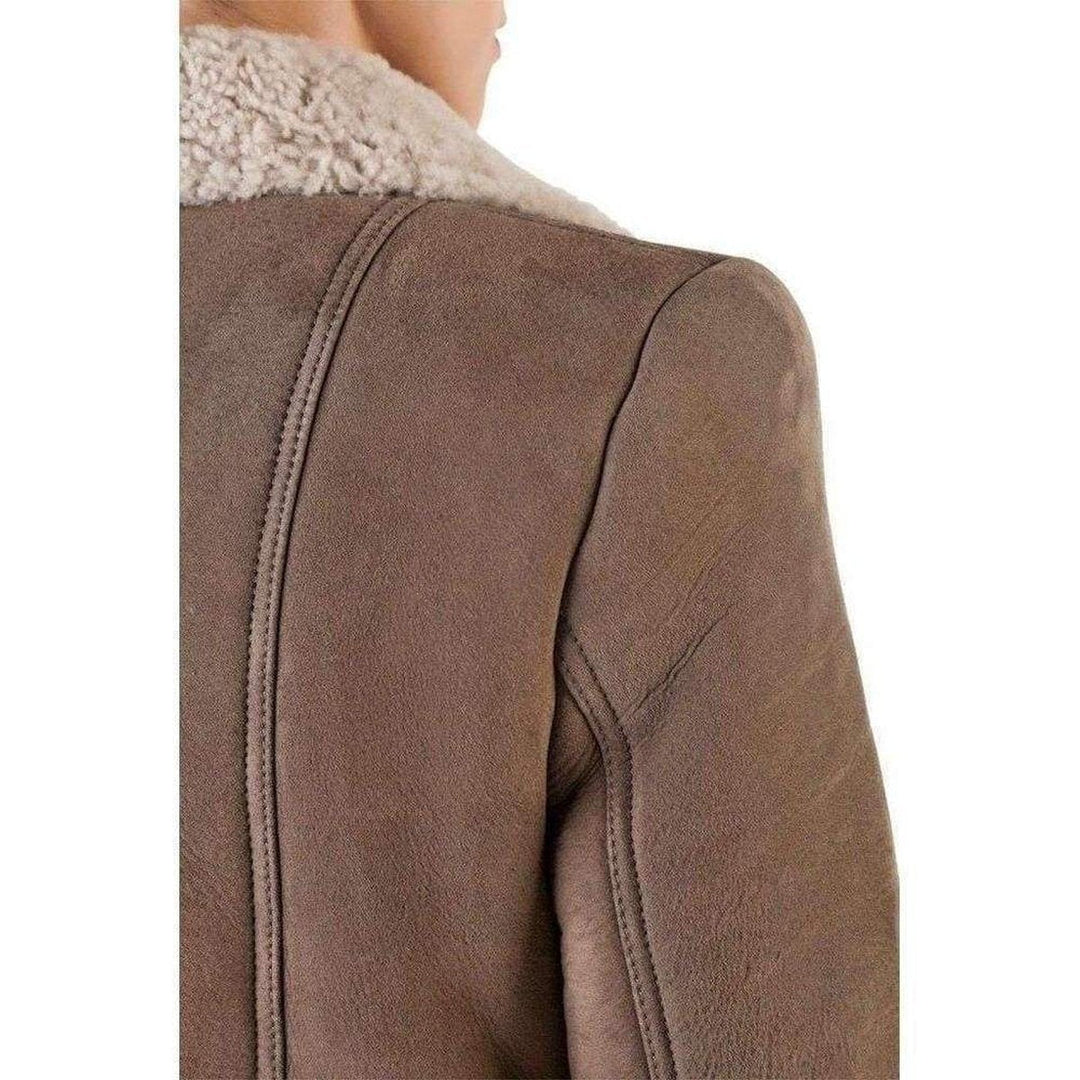 Double Breasted Lambskin Coat