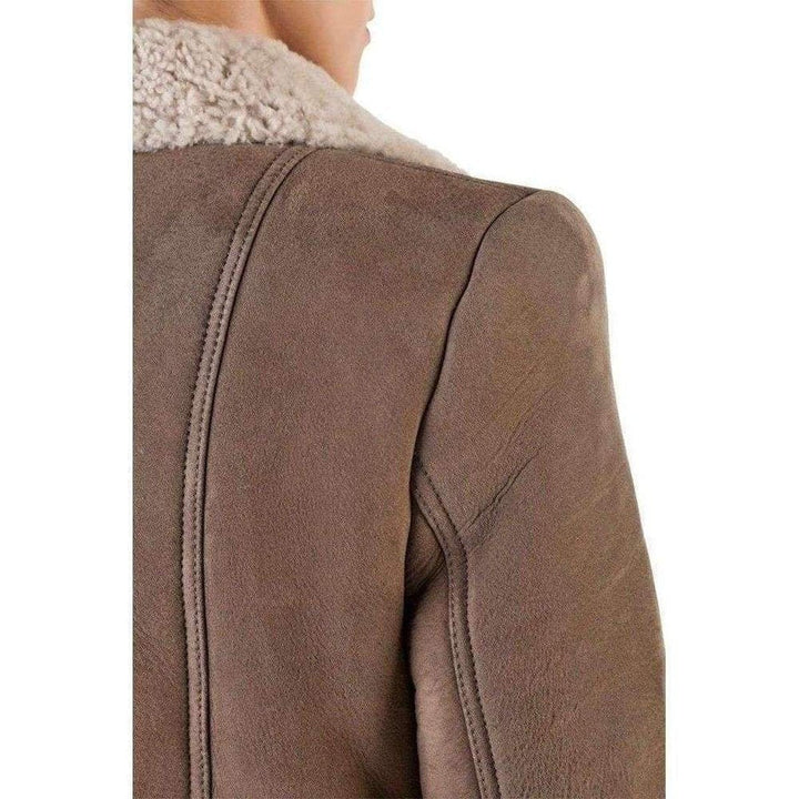 Double Breasted Lambskin Coat