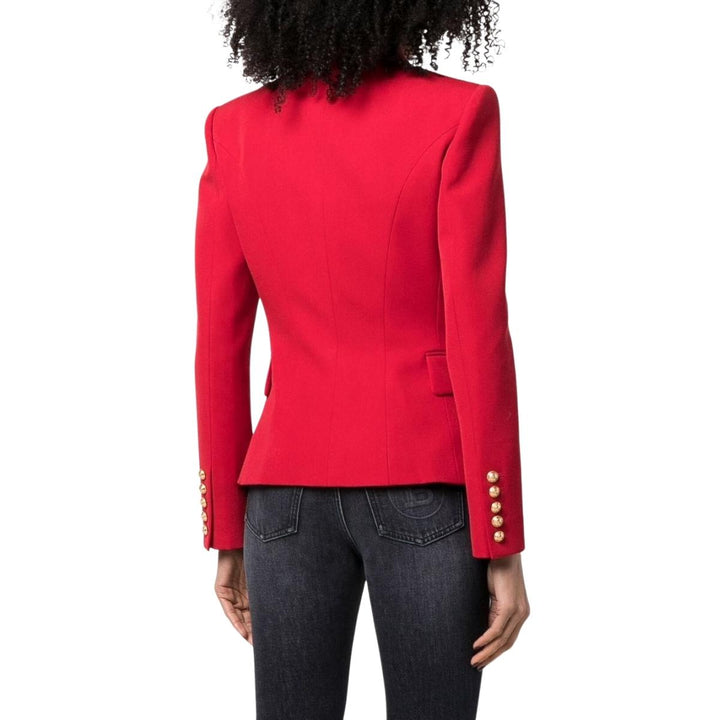Double Breasted Tailored Wool Blazer