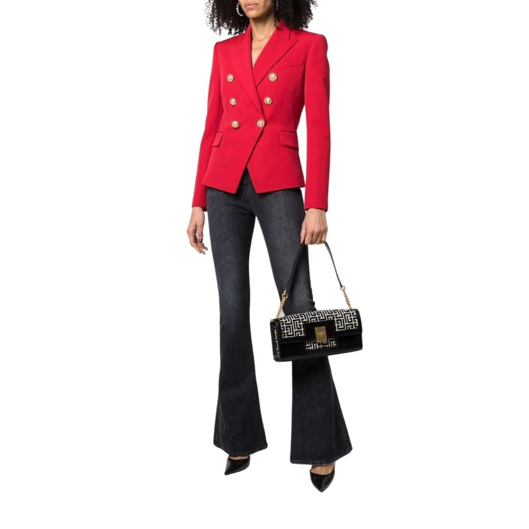 Double Breasted Tailored Wool Blazer