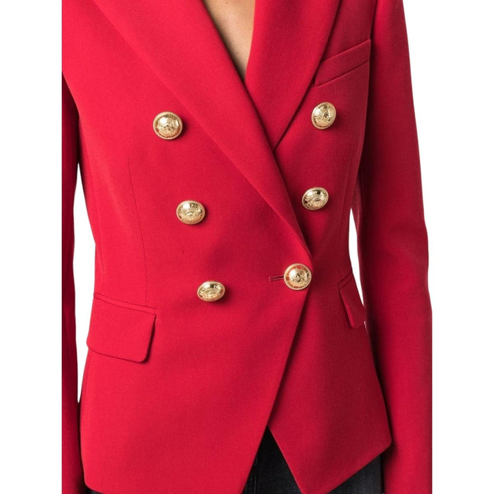 Double Breasted Tailored Wool Blazer