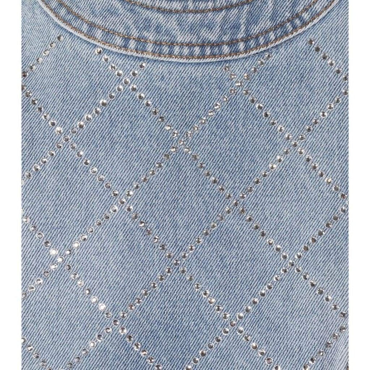 Embellished Denim Mini Dress