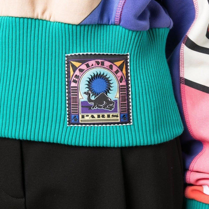 Geometric Print Crewneck Sweatshirt