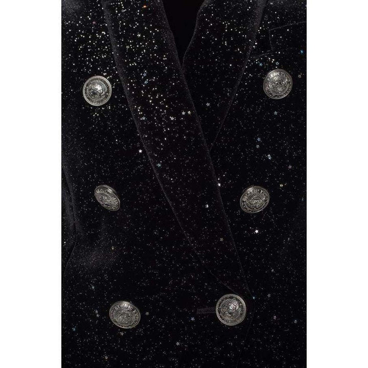 Glittered Double Breasted Blazer