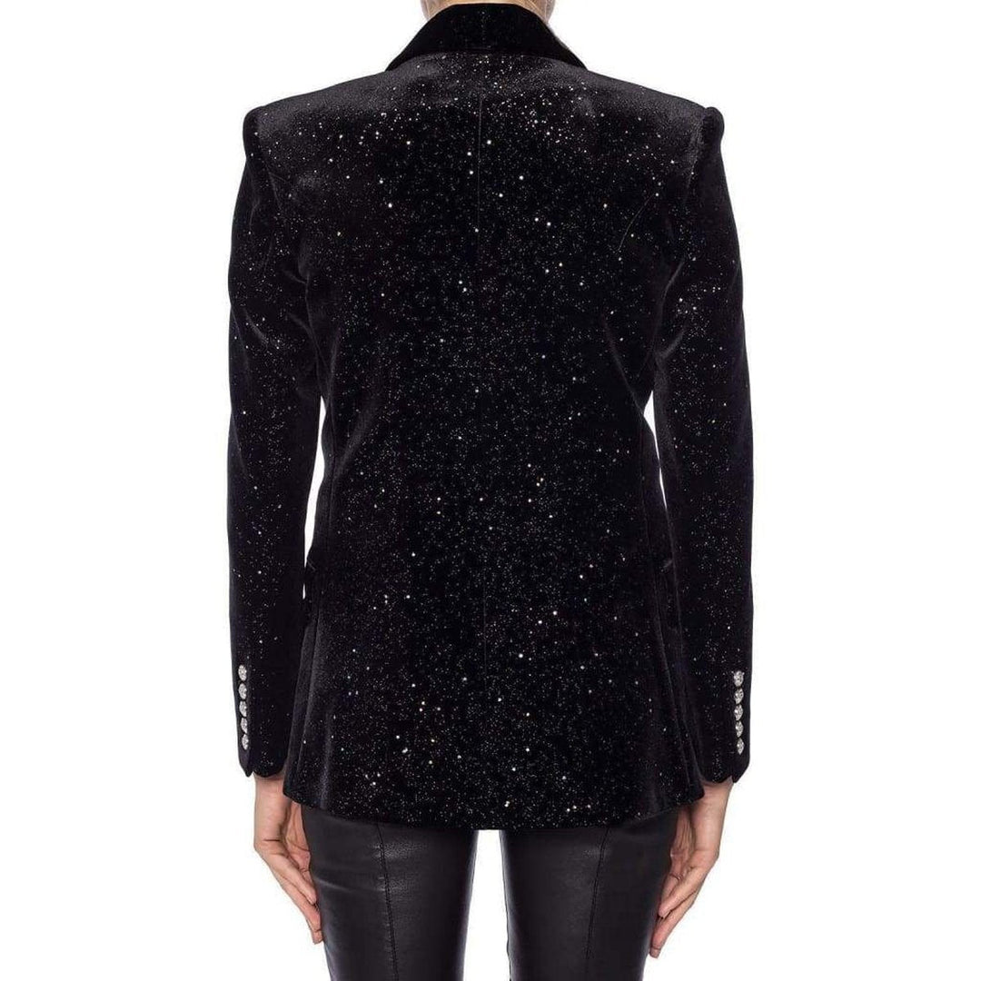 Glittered Double Breasted Blazer