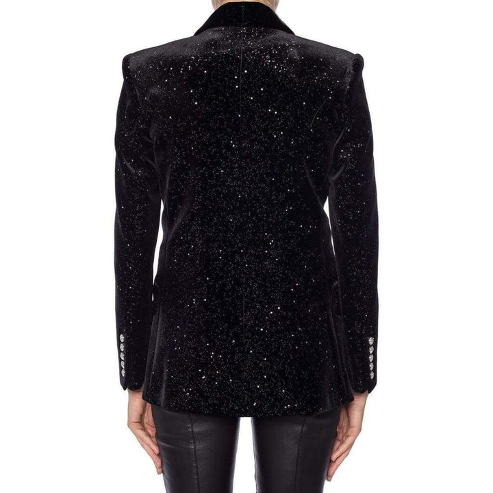 Glittered Double Breasted Blazer