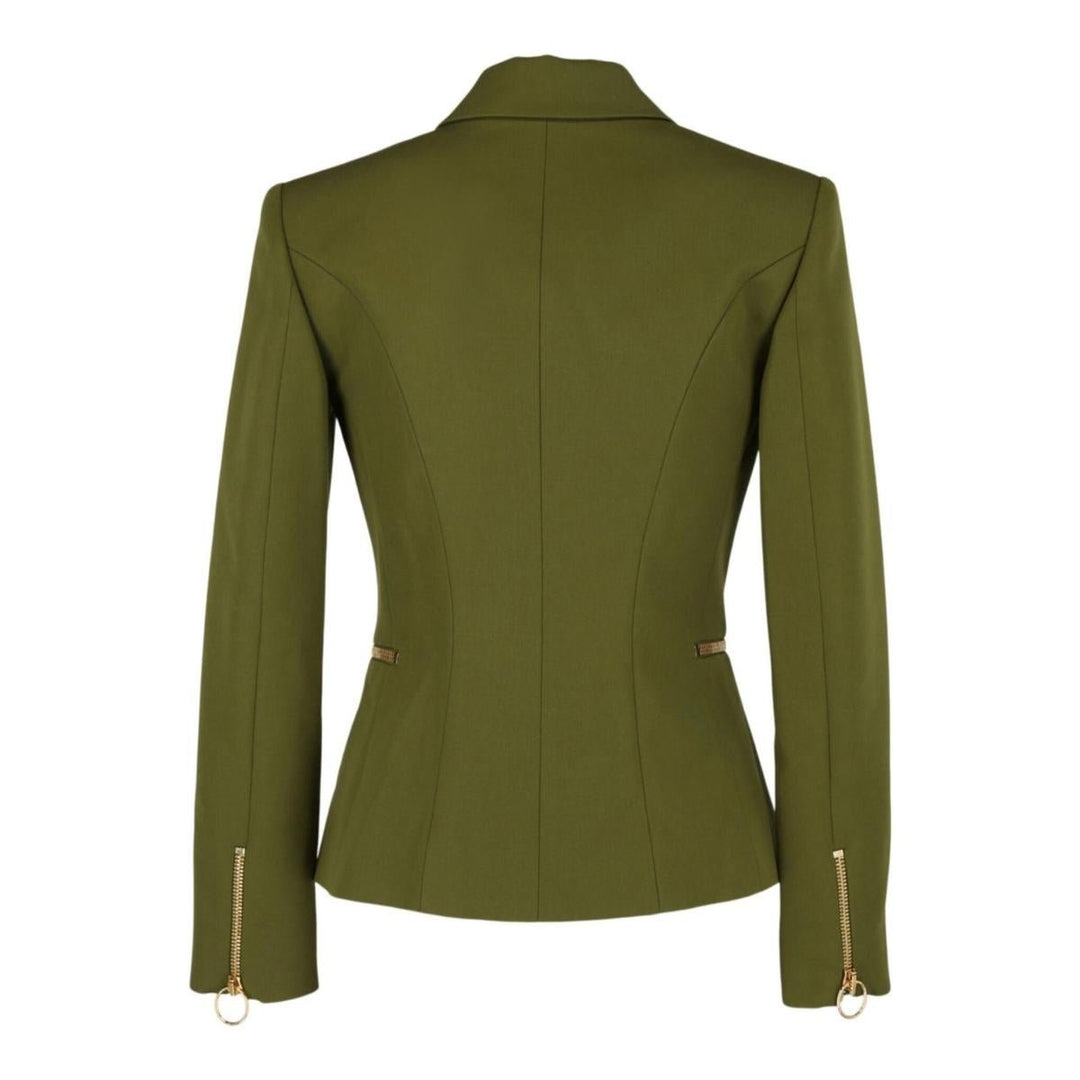 Green Wool Double-breasted Blazer