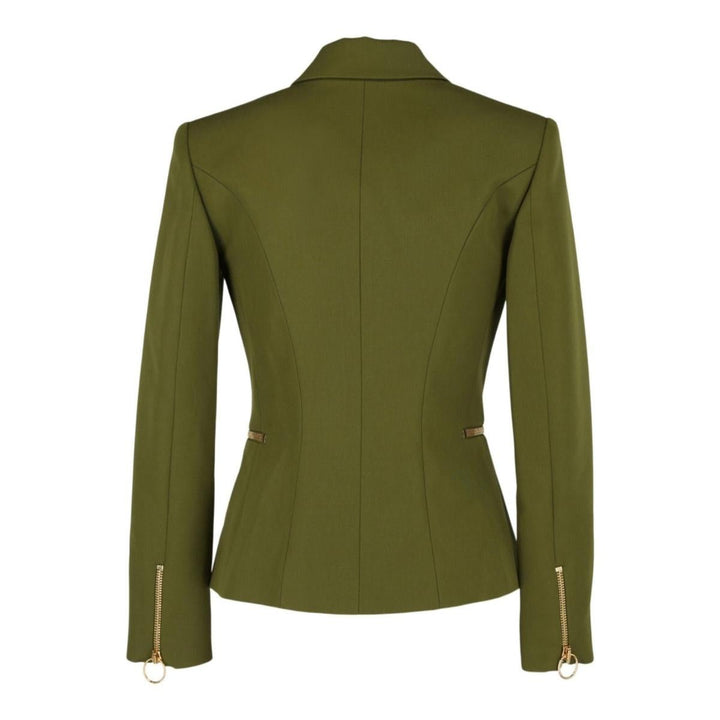 Green Wool Double-breasted Blazer