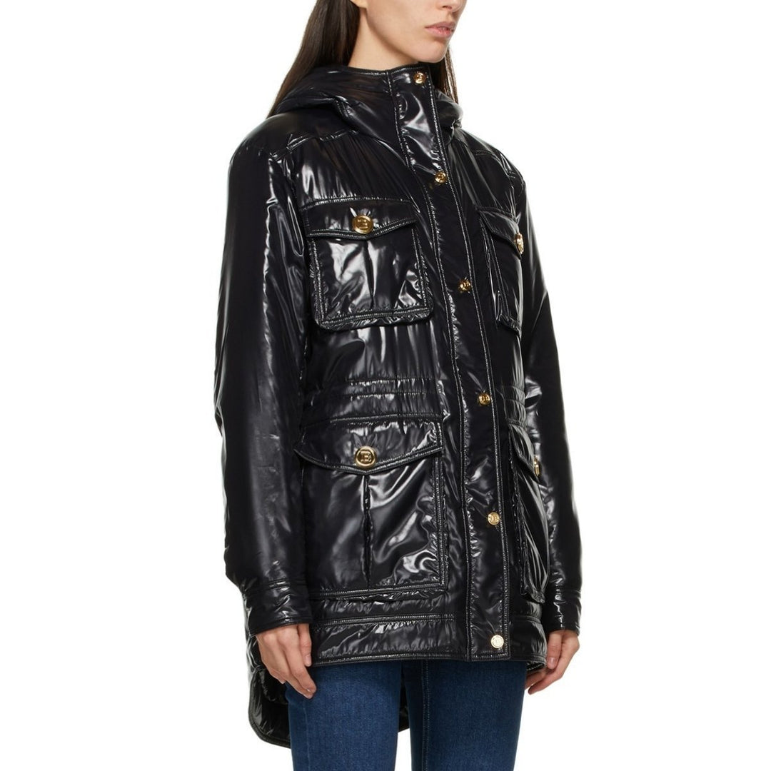 High-shine Hooded Jacket