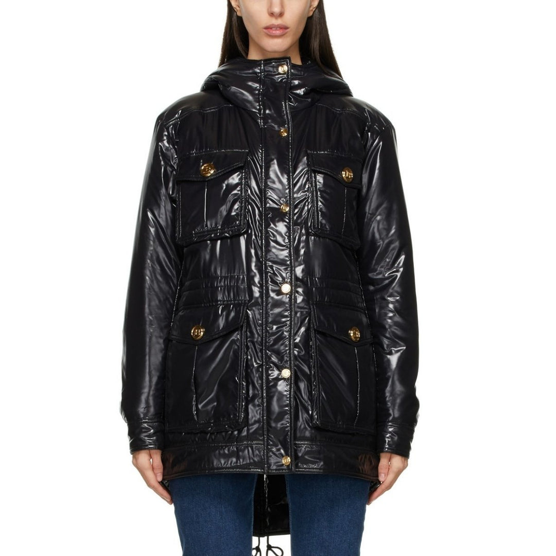 High-shine Hooded Jacket
