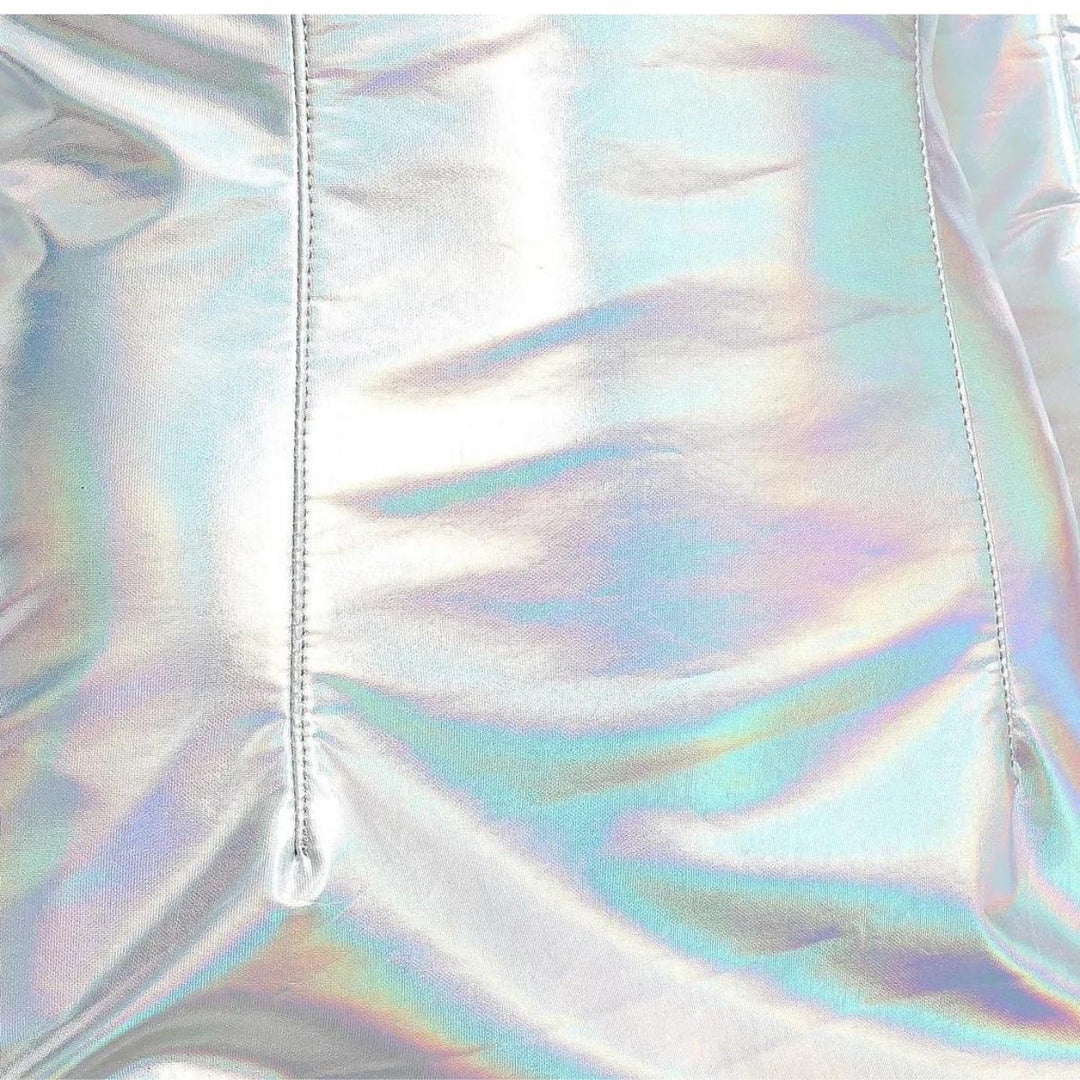 Holographic Mini Silver Dress