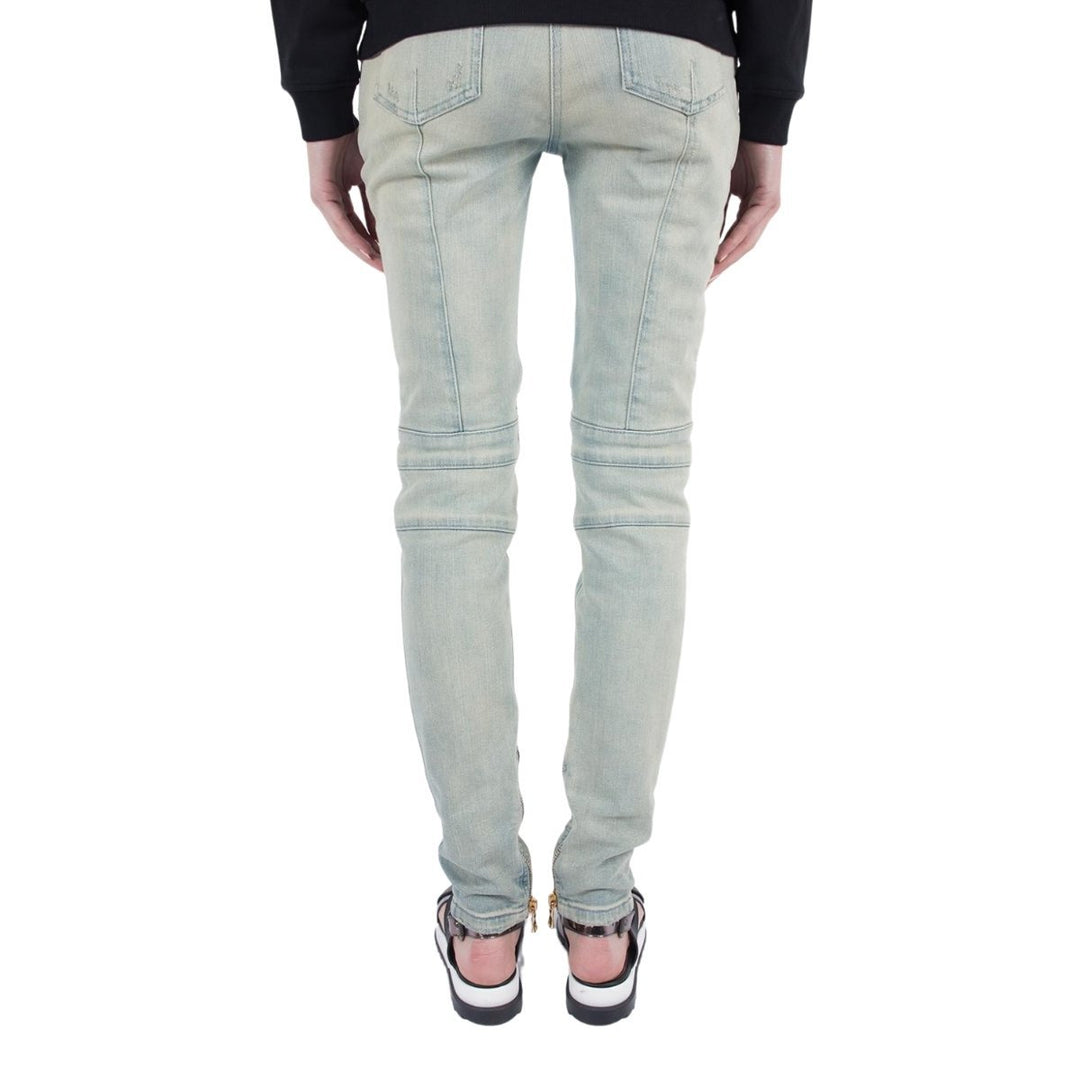 Distressed BikerJeans