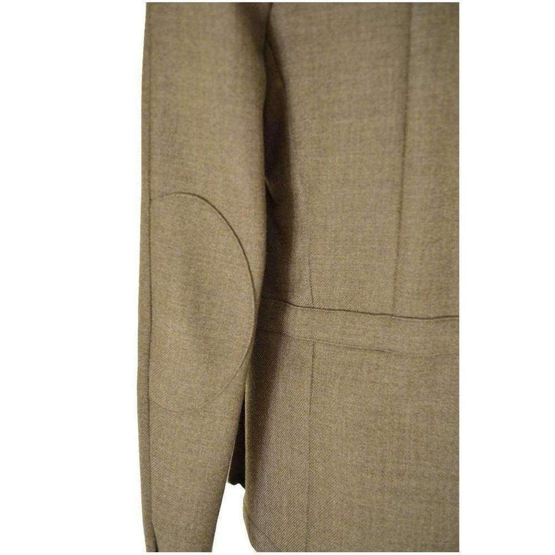 Military Olive Green Basic Wool Jacket
