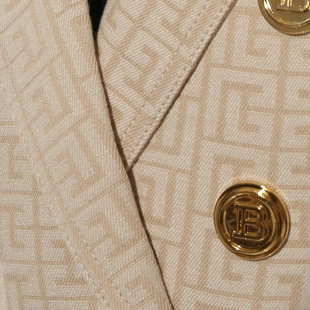 Monogram Jacquard Double Breasted Blazer
