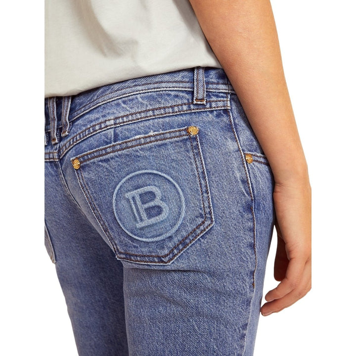 Monogram Low-Rise Bootcut Jeans