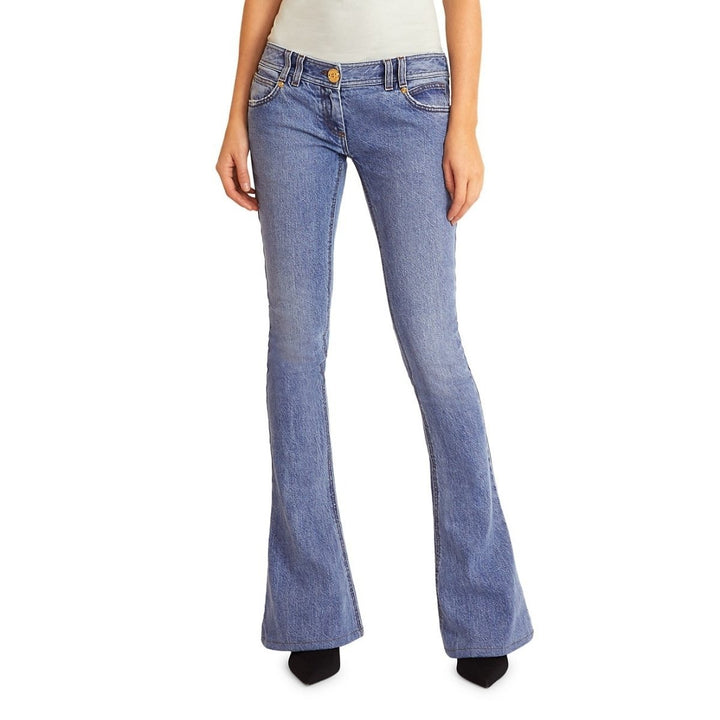 Monogram Low-Rise Bootcut Jeans