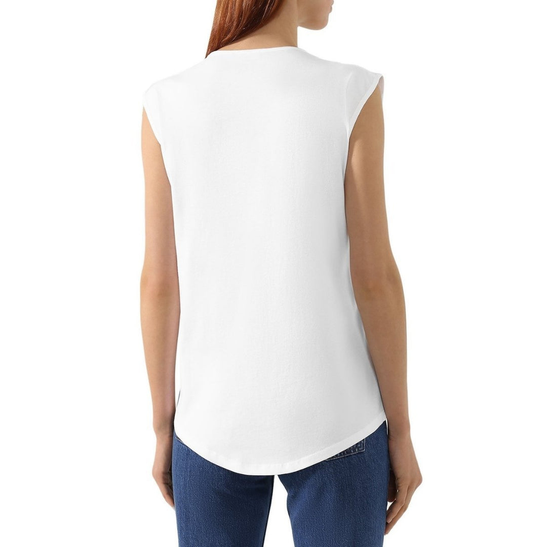Printed Logo Sleeveless T-shirt