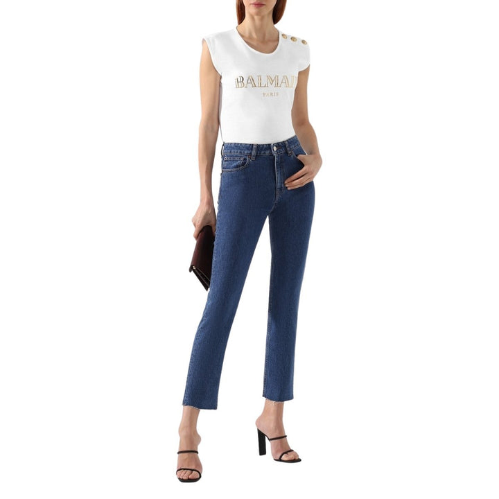 Printed Logo Sleeveless T-shirt