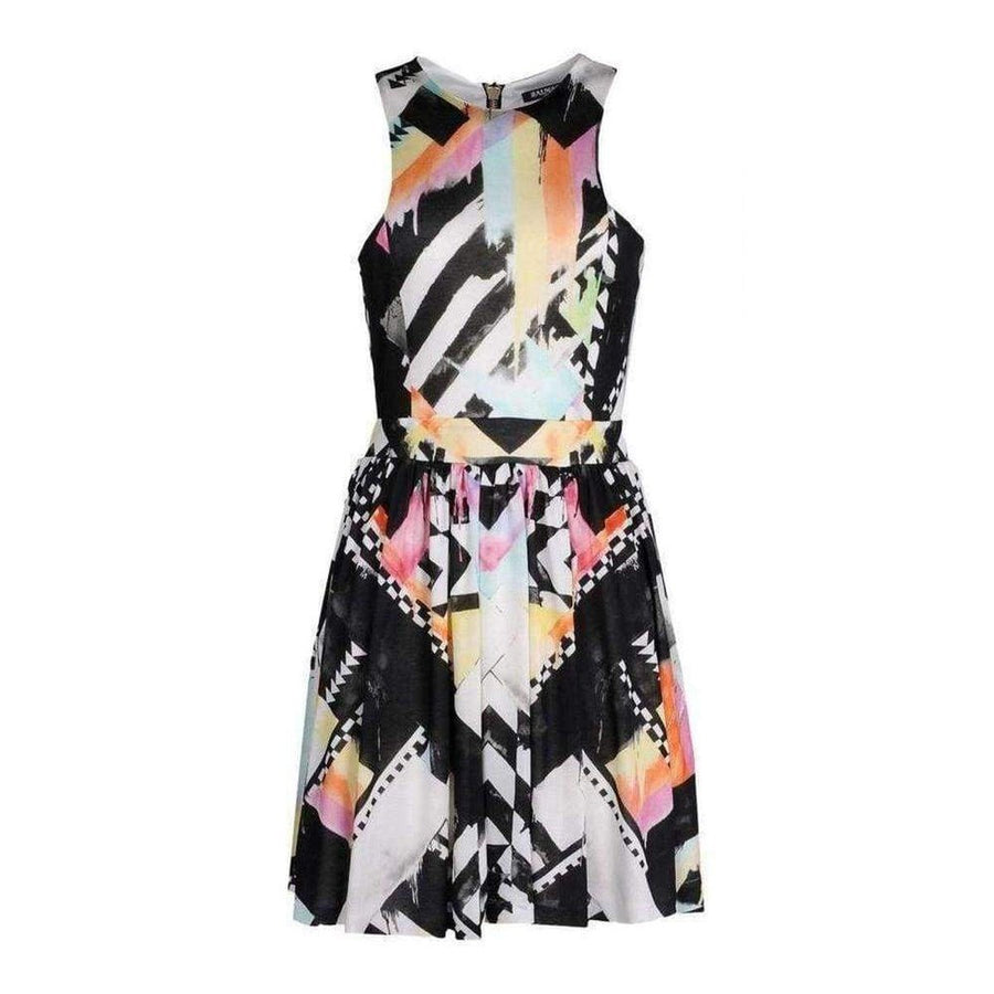 Balmain-Printed Silk Jersey Mini Dress - Runway Catalog