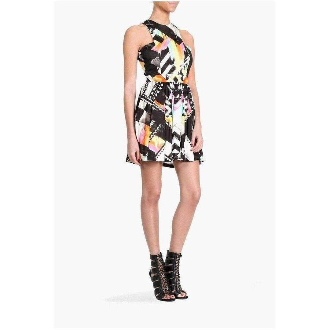 Printed Silk Jersey Mini Dress