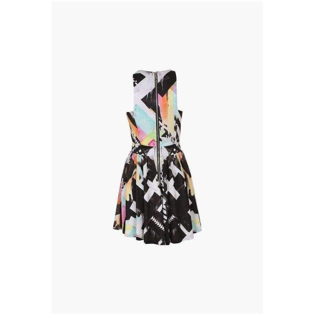 Printed Silk Jersey Mini Dress