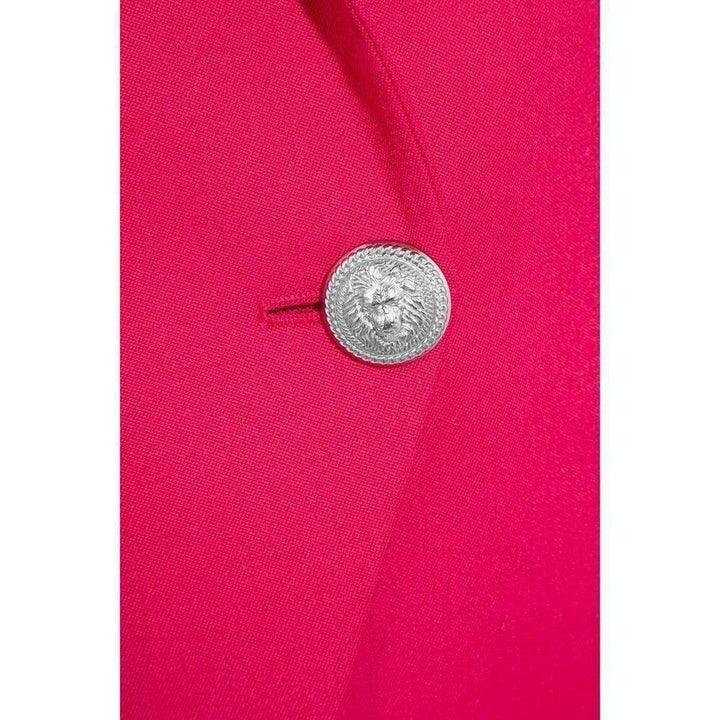 Red Double Breasted Wool Jacket