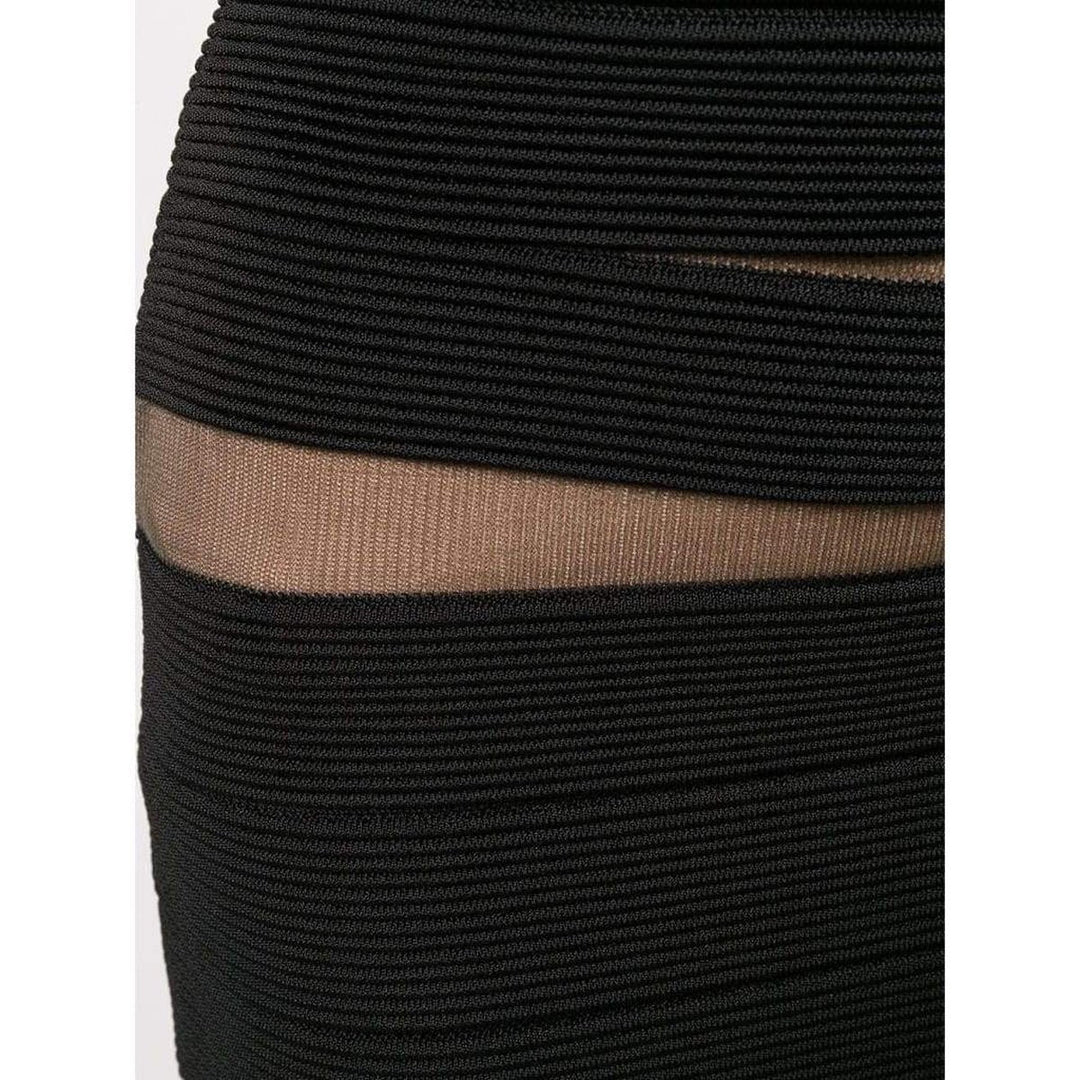 Sheer Fitted Mini Skirt