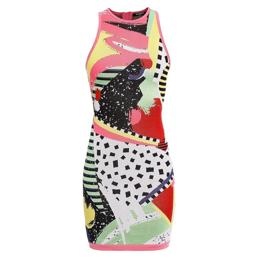 Balmain-Short Sleeveless 80s Dress - Runway Catalog