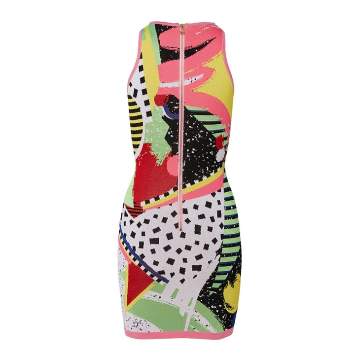 Short Sleeveless 80s Dress