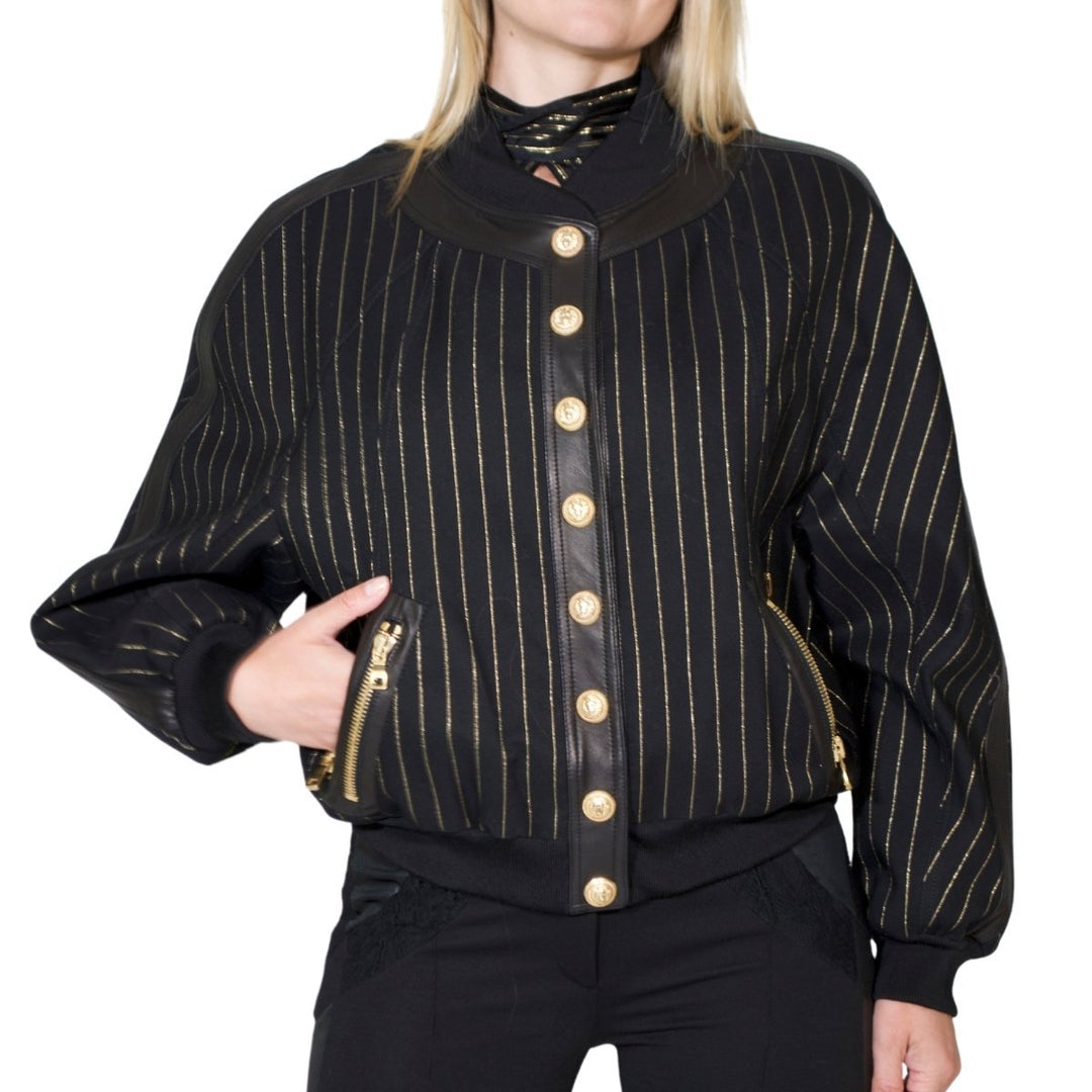 Striped Cotton Teddy Jacket