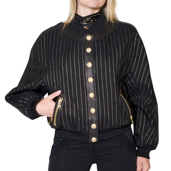 Striped Cotton Teddy Jacket