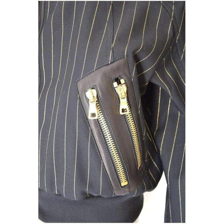 Striped Cotton Teddy Jacket