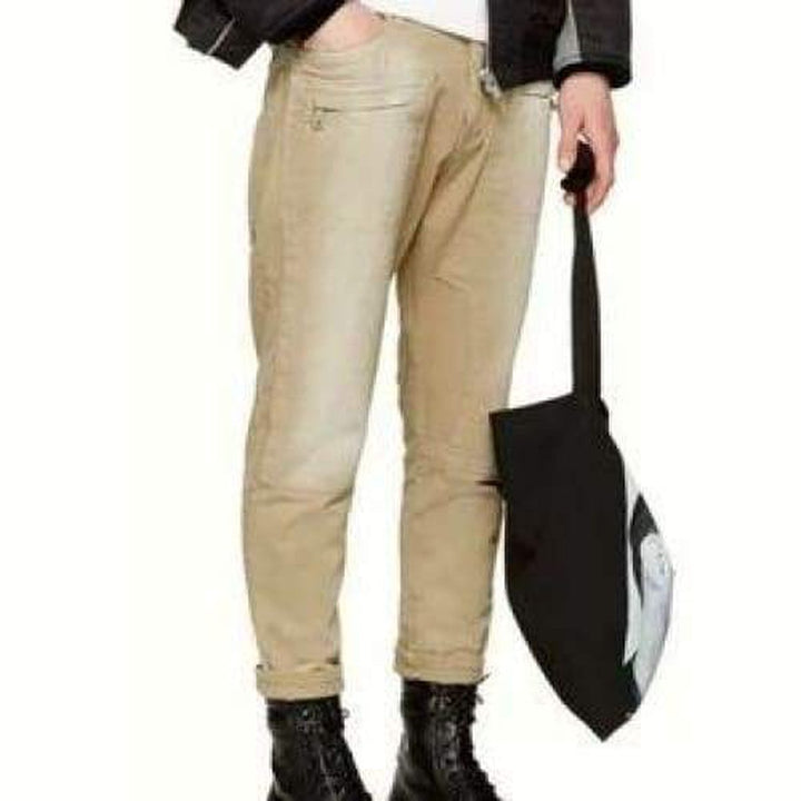 Tan Cropped Jeans
