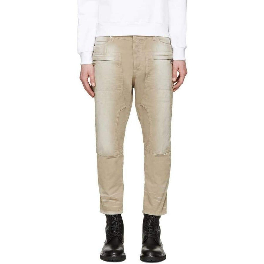 Tan Cropped Jeans