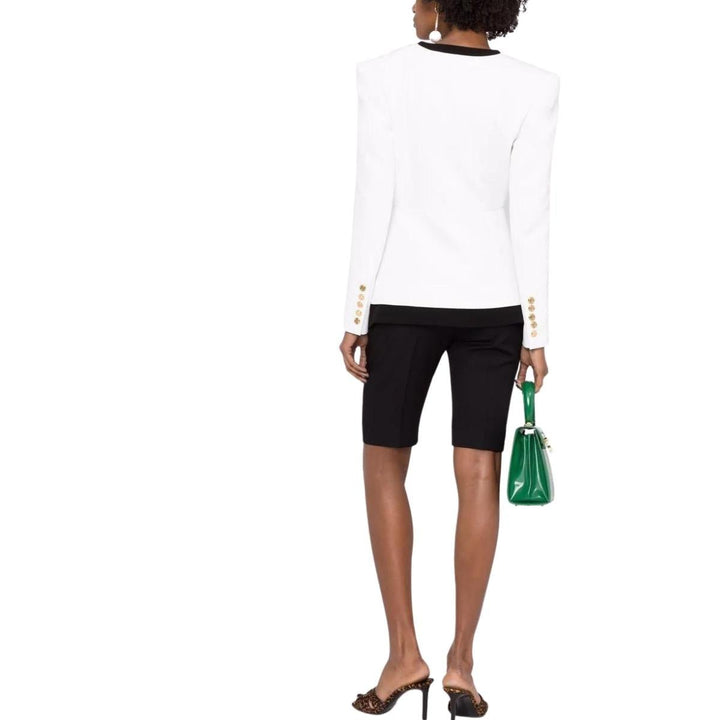 Two-tone Crepe Blazer