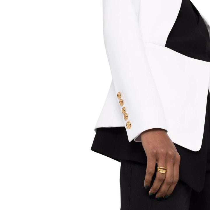 Two-tone Crepe Blazer