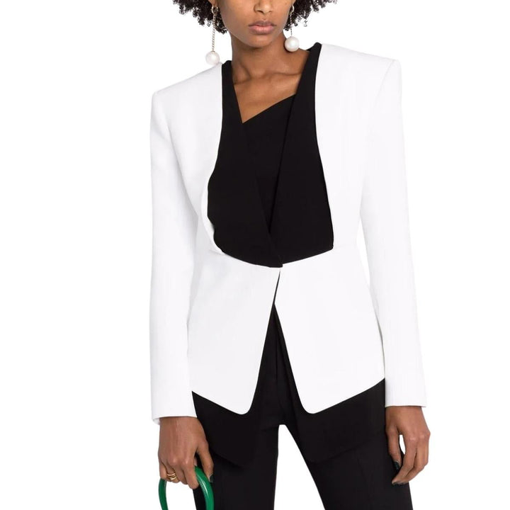 Two-tone Crepe Blazer