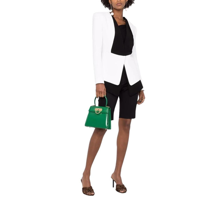 Two-tone Crepe Blazer