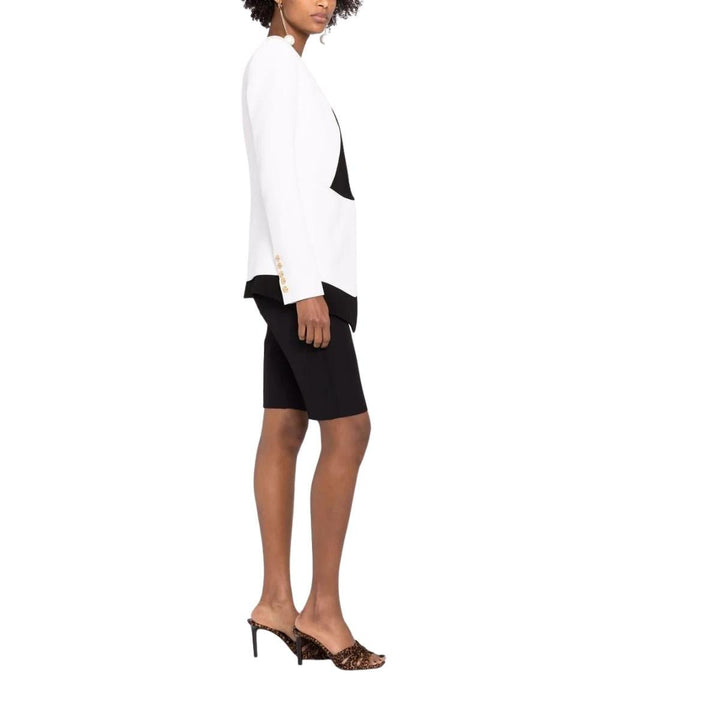 Two-tone Crepe Blazer