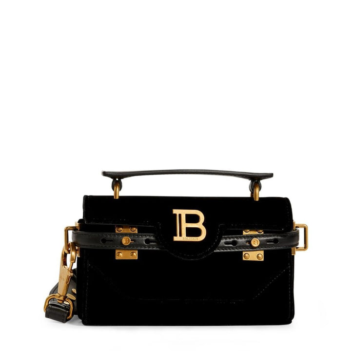 Balmain-Velvet B-Buzz 19 Baguette Bag - Runway Catalog