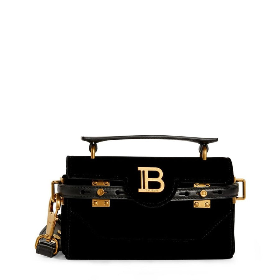 Balmain-Velvet B-Buzz 19 Baguette Bag - Runway Catalog