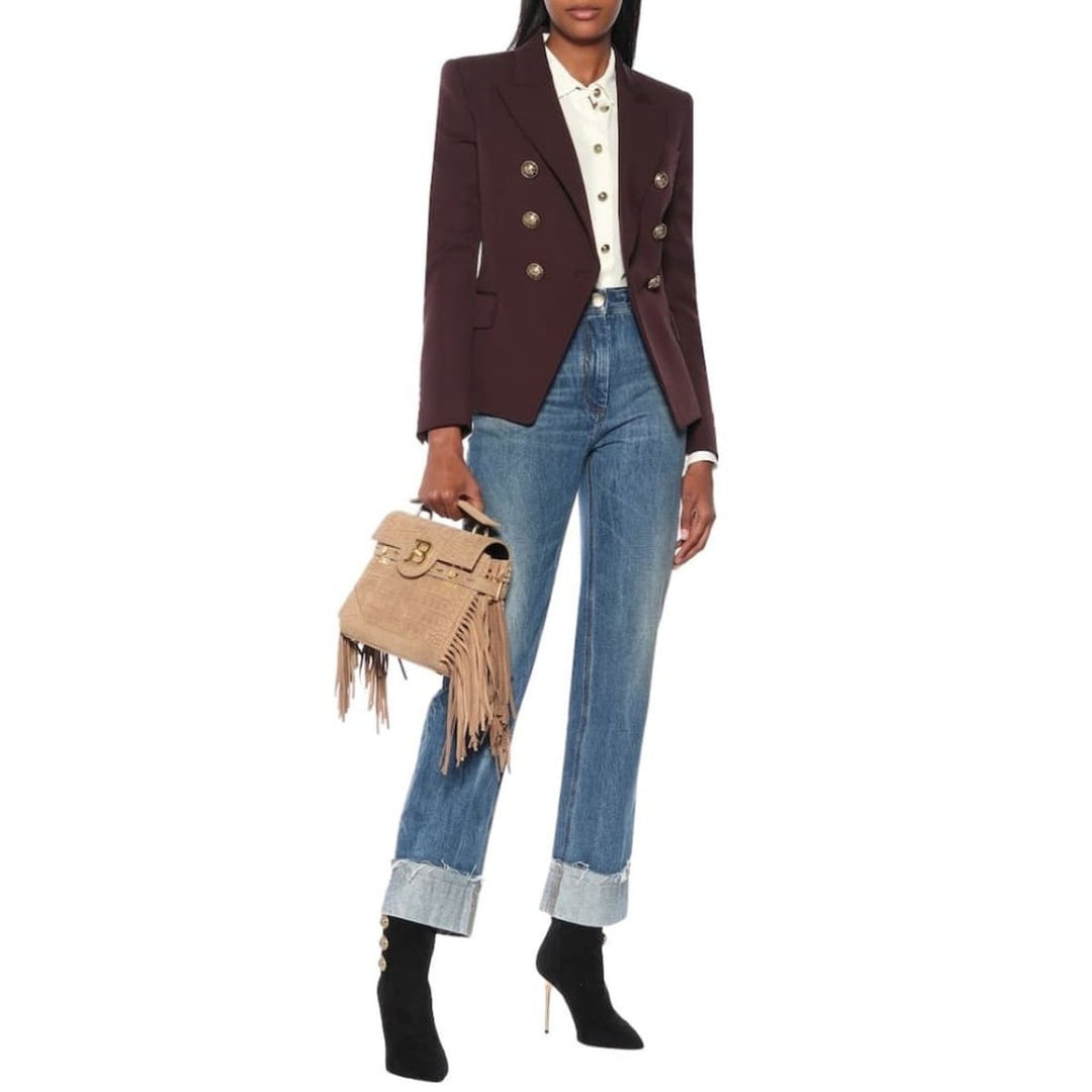 Wool Double-Breasted Blazer