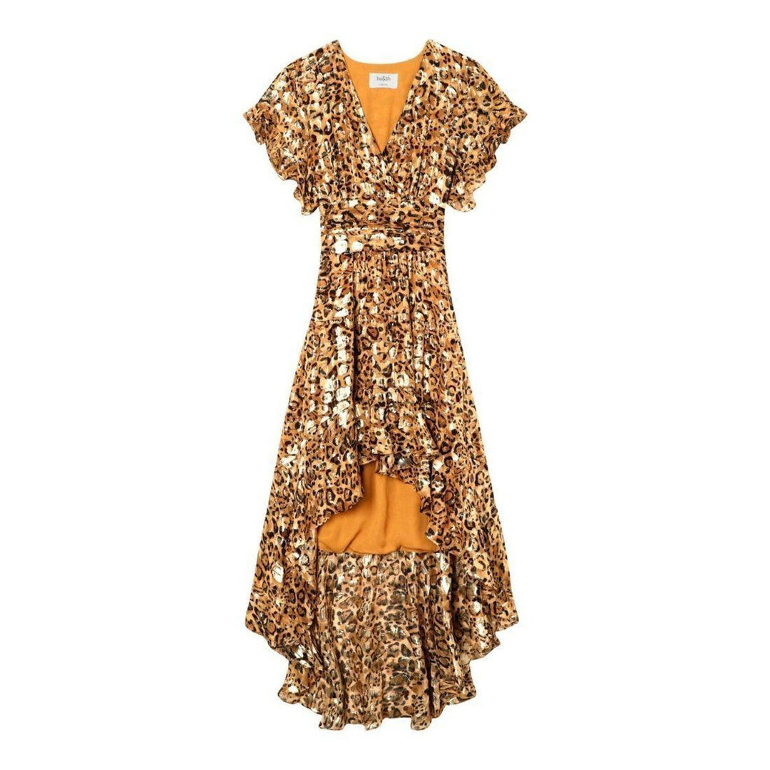 BA&SH-Grace High-Low Silk-Blend Dress - Runway Catalog